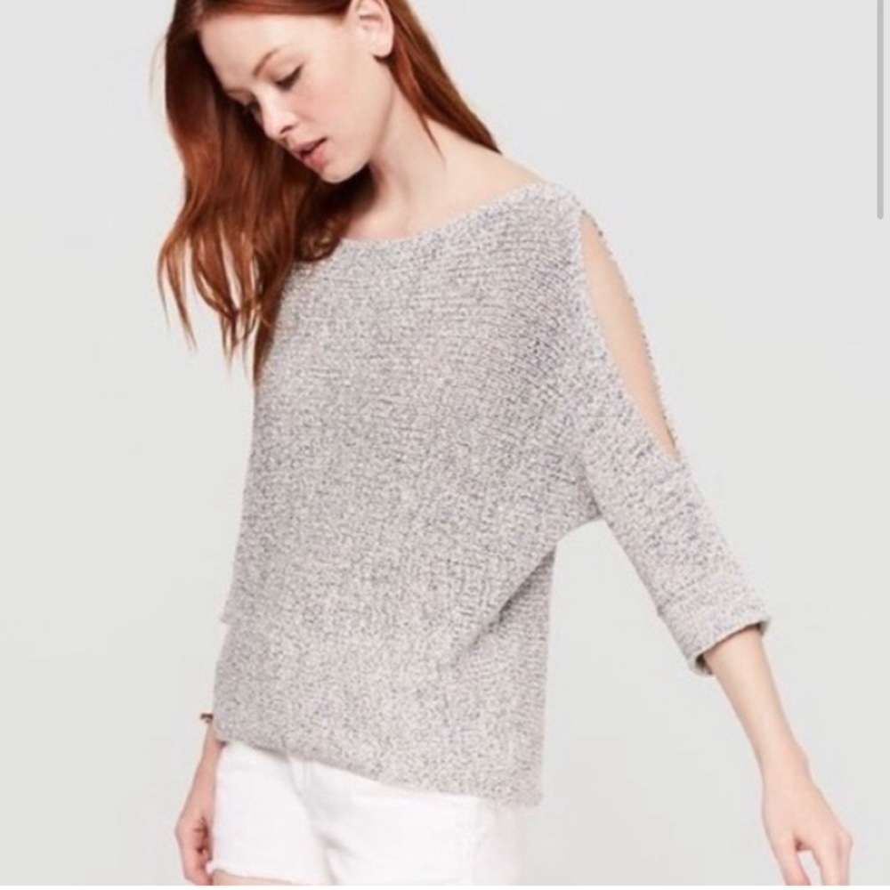 Cold Shoulder Lou & Grey Textured Sweater